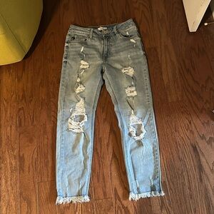 KanCan Heavily Distressed skinny jeans